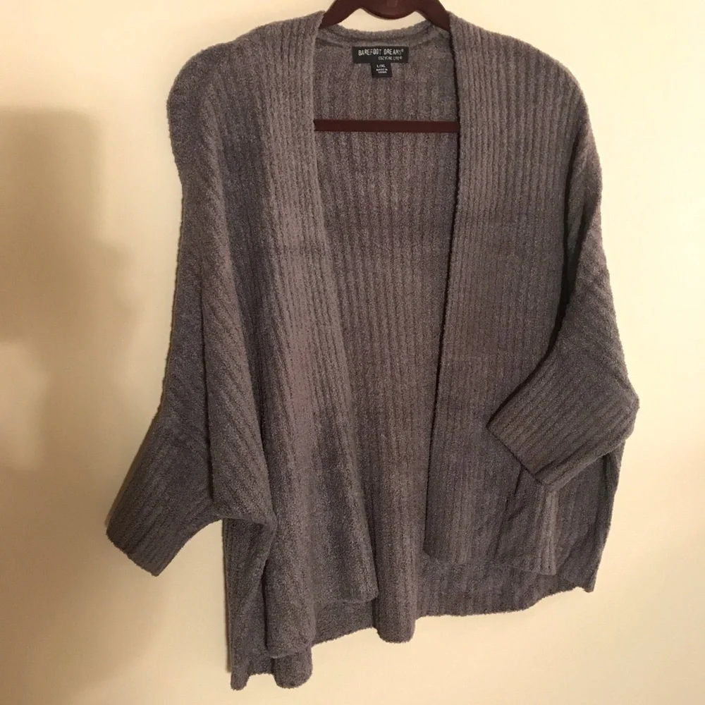 Barefoot Dreams CozyChic Lite Ribbed Shrug Cardi Size Large/XL